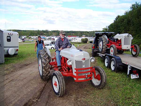 Bob May getting ready to load up the 8N