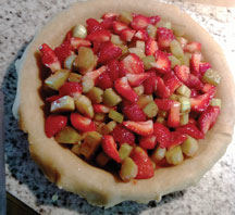strawberry rhubarb pie